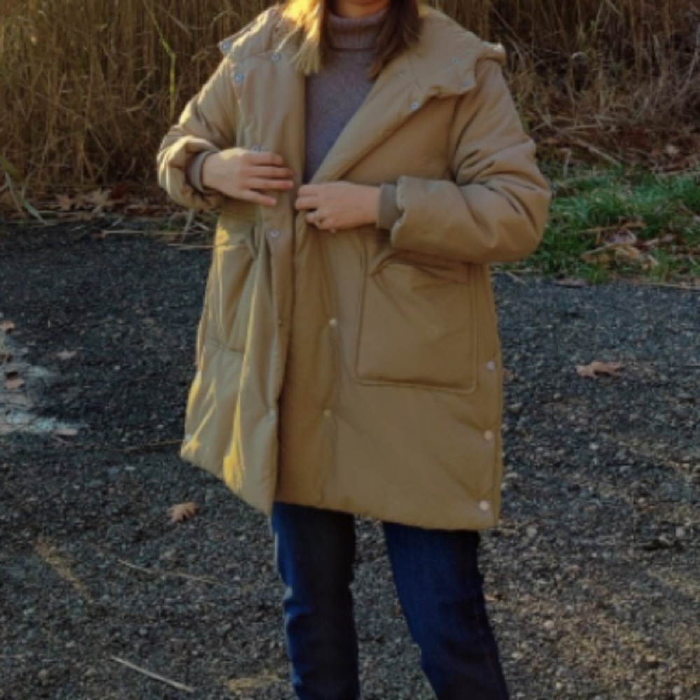Zara Coat. zara kids coat in green size 13-14